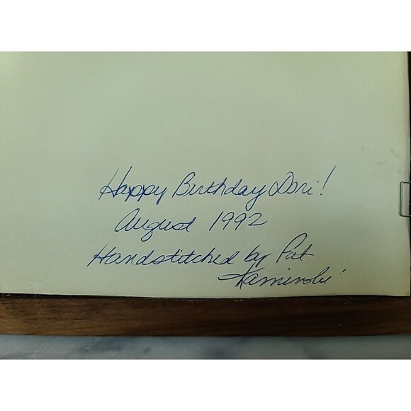 Waukesha WI Needlepoint Framed Art 1992 - Picture 6 of 10